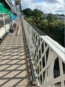 parapet girder surface prepared